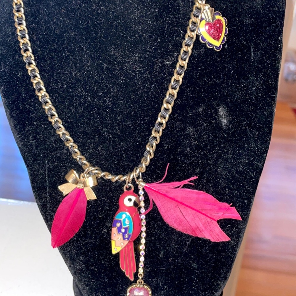 Betsey Johnson Parrot necklace